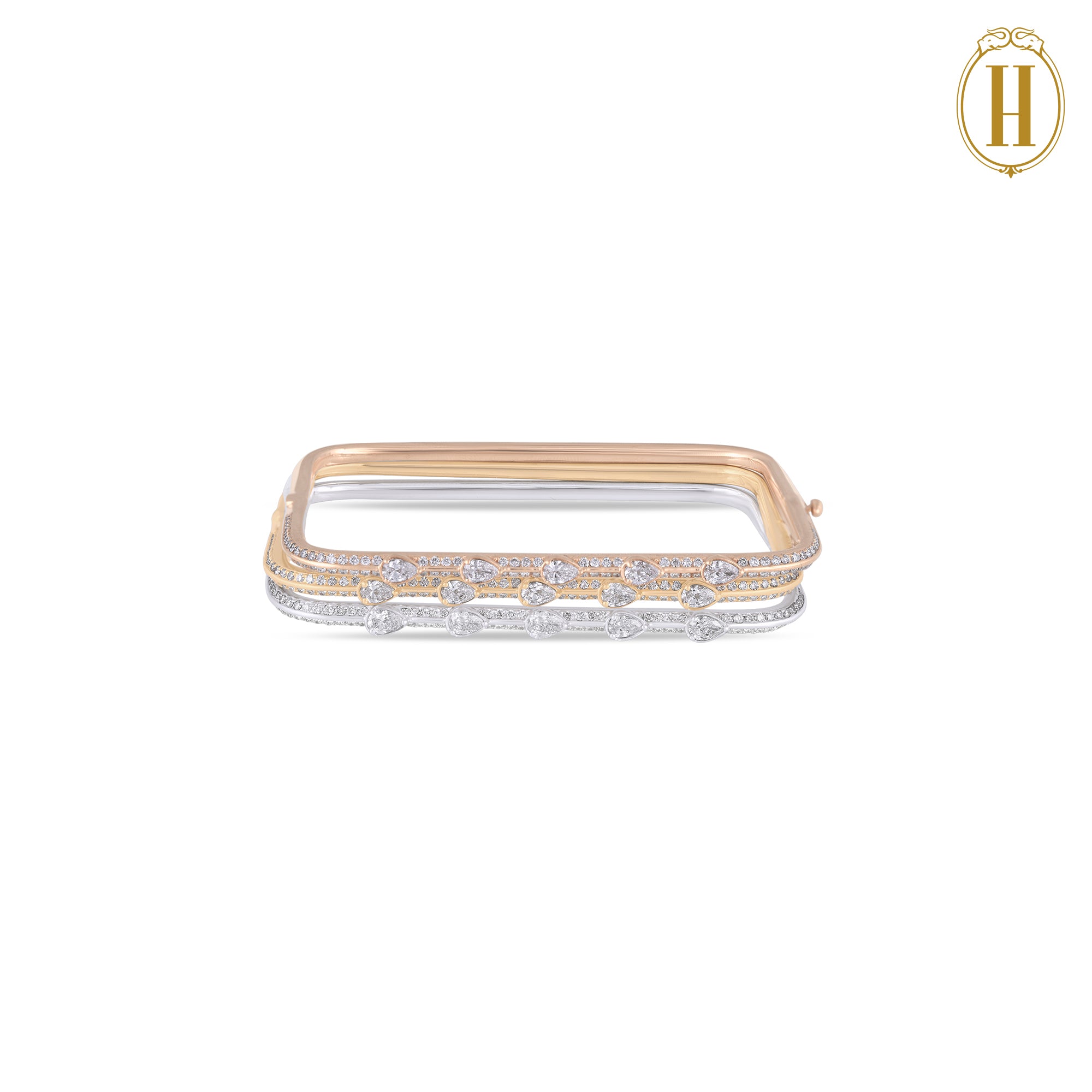 14KT Yellow Gold Open Rectangle Chain Bracelet – Harrisons Collection