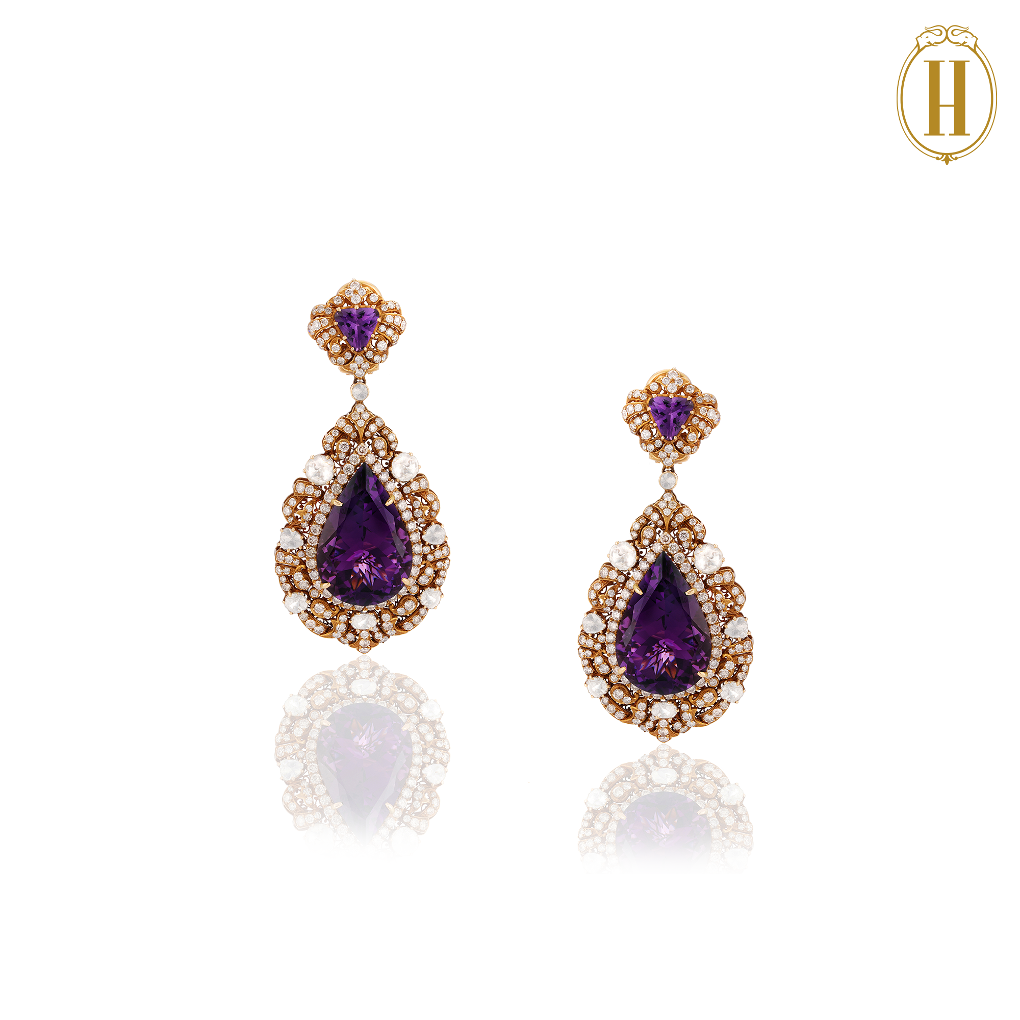 Uncut Diamond Jhumkas - Indian Jewellery Designs