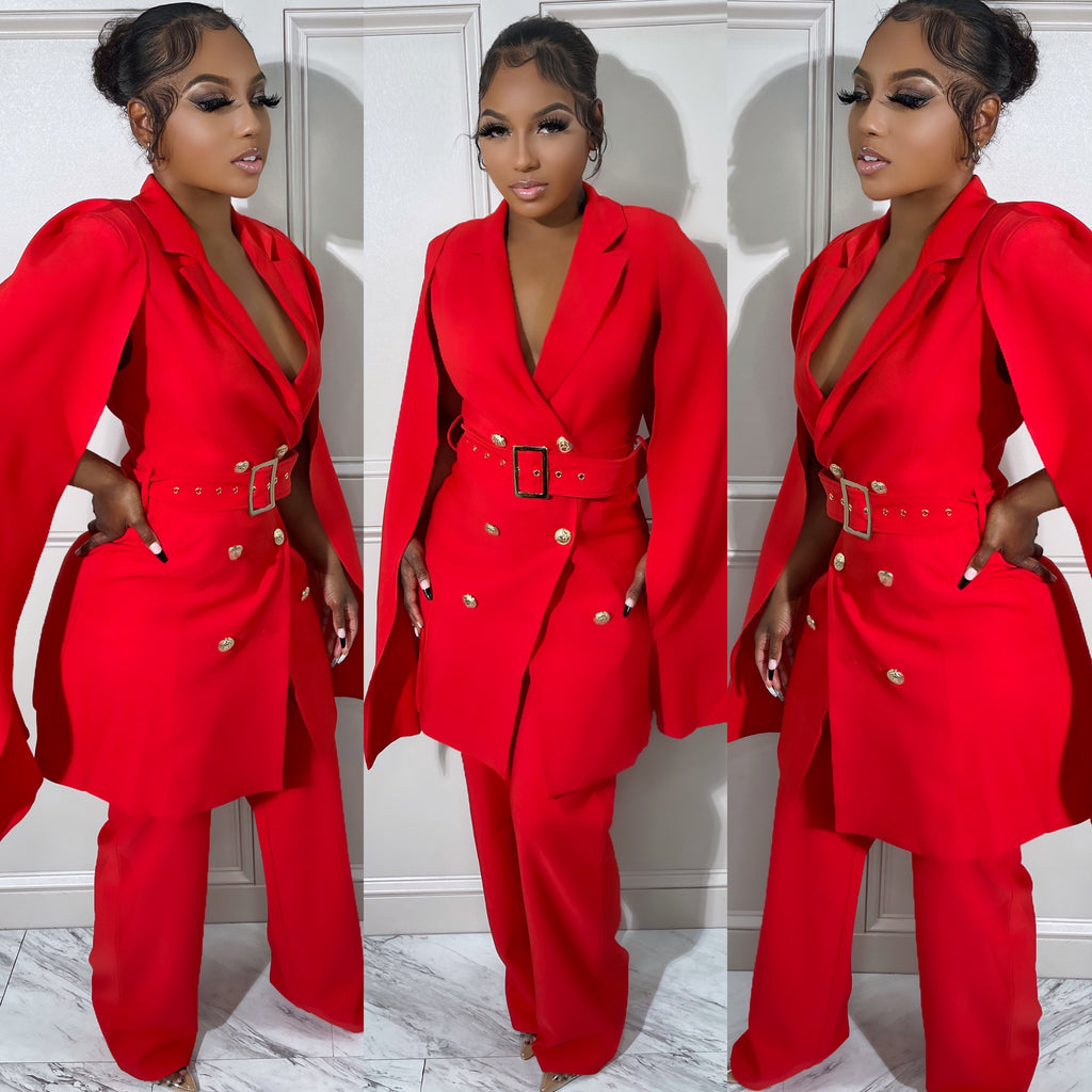 Cape Suit Red – Sugar Popped