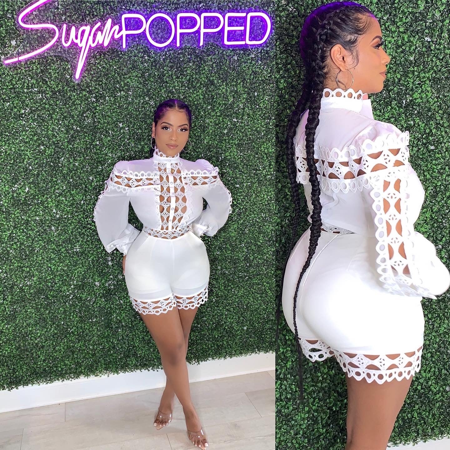 Italian Cut Romper#N# – Sugar Popped