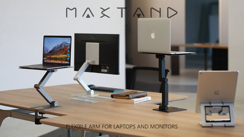 flexible arm for laptops and monitors Rmour Maxtand