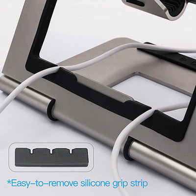 rmour laptop stand cable organizer 