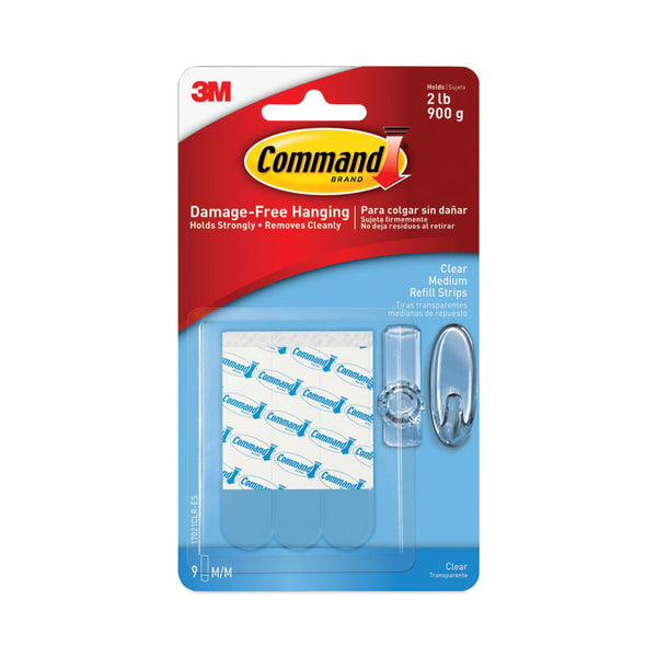 3m Command Adjustables 18 Strips Repositionable 1/2 LB Refill Strips 1 