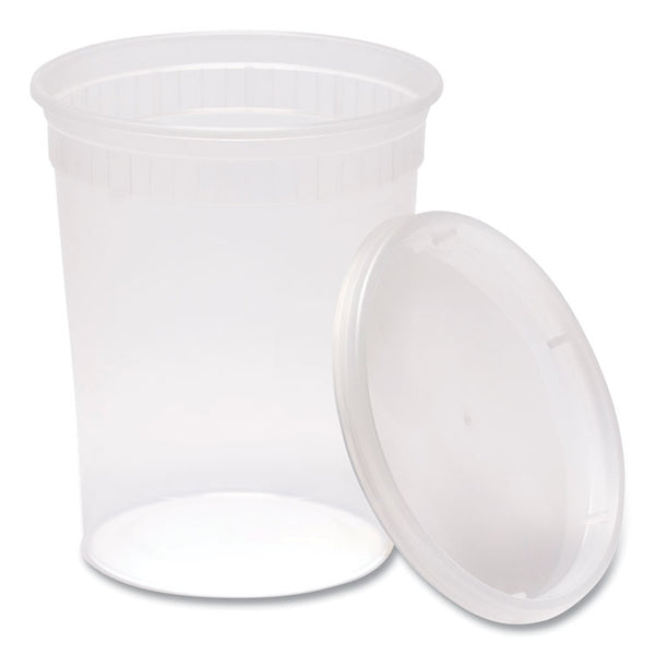 Gen Plastic Deli Containers, 16 oz, Clear, Plastic, 240/Carton