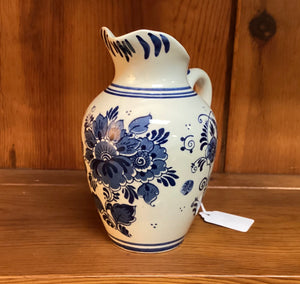 Delft Blue Pitcher Made in Holland - Williamsburg Antique Mall