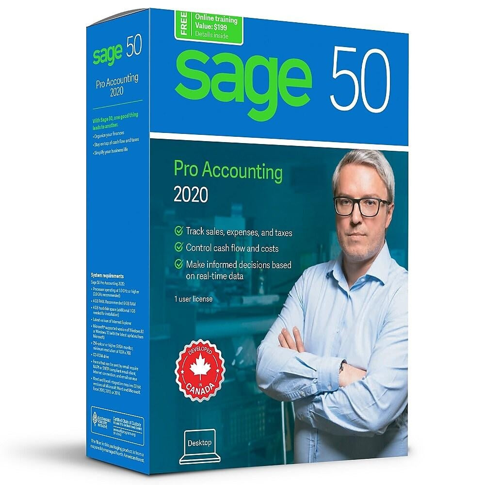 Sage 50 Pro Accounting 2020 Retail Box ITFactory.ca