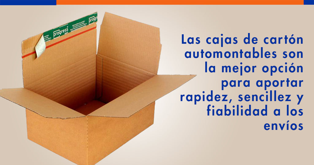 Caja de cartón automontable Flixbox | Automontaje rápido e intuitivo