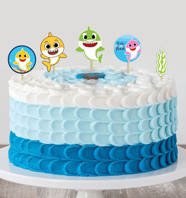 Baby Shark Girls Birthday Cake Decorating Kit Cake Topper Theme My Party