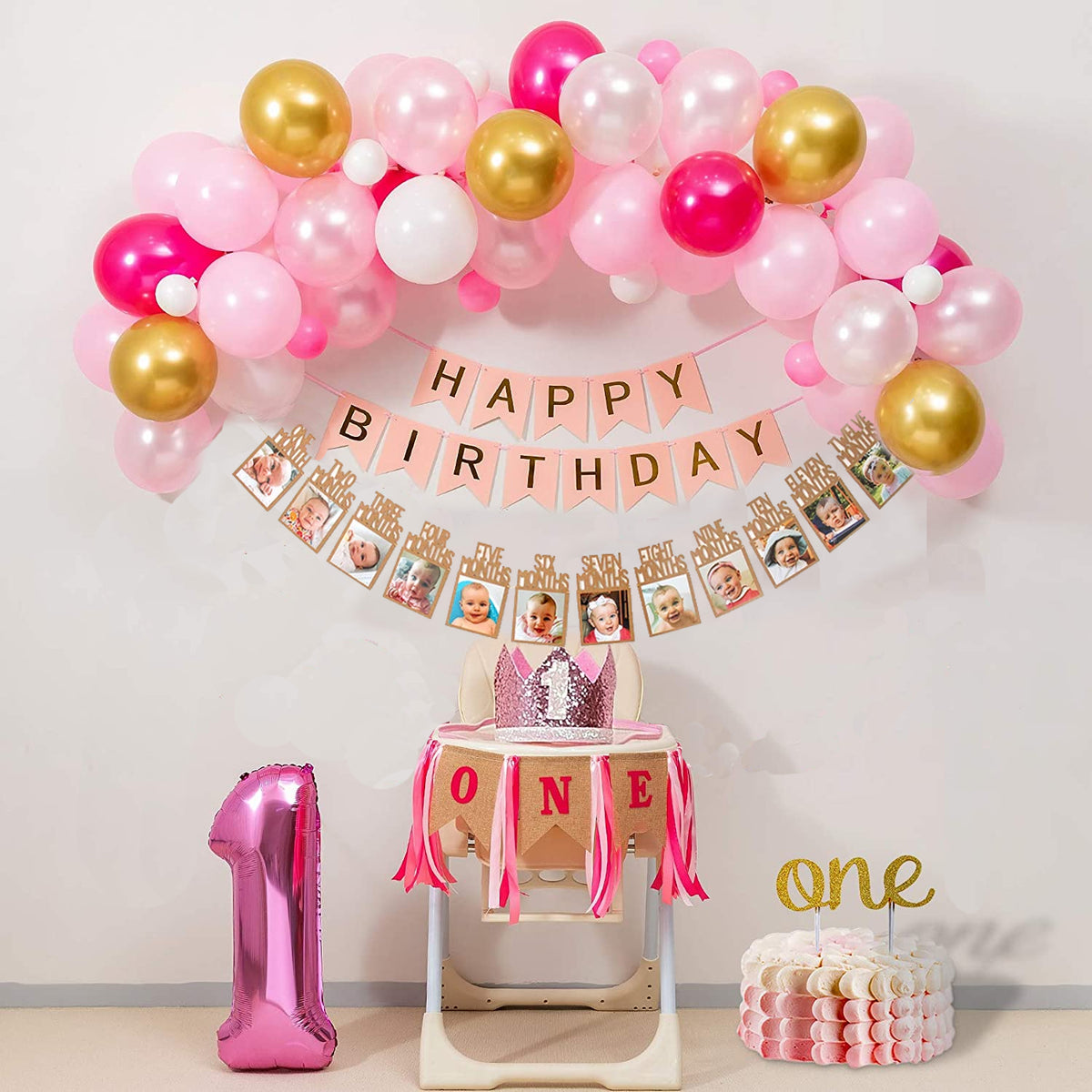 1St Birthday Decoration For Girl - Girl First Birthday Complete Decora ...