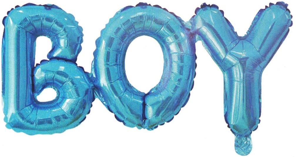 "Boy or Girl " Foil balloon and It a girl and its a boy printed latex