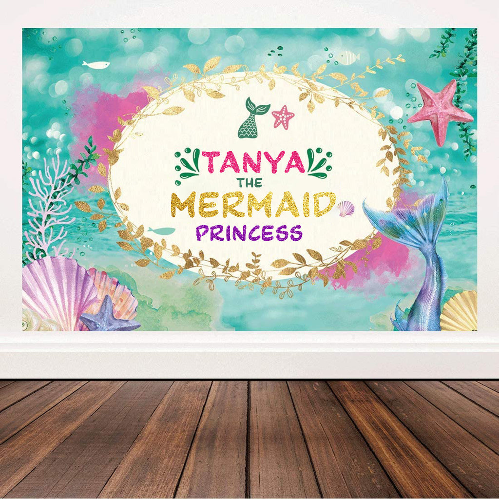 Buy Mermaid Birthday Theme Party Backdrop for Girls Decoration | Party  Supplies | Thememyparty – Theme My Party