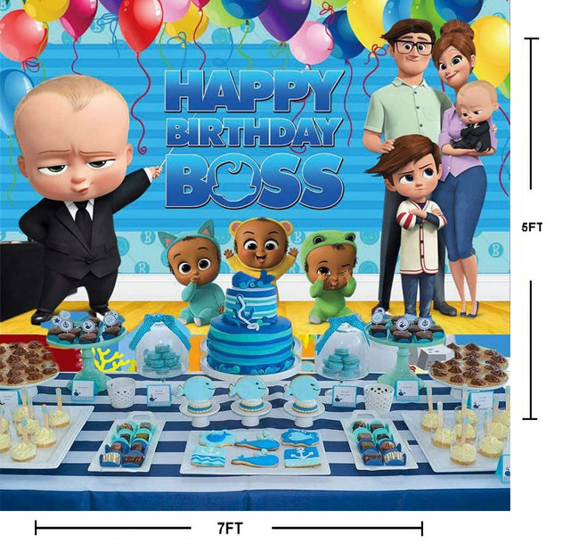 boss baby birthday party backdrop for photography banner kids event theme my party boss baby birthday party backdrop for