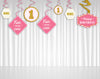One Is Fun -Girl Hanging Set Decoration (Pack Of 12)