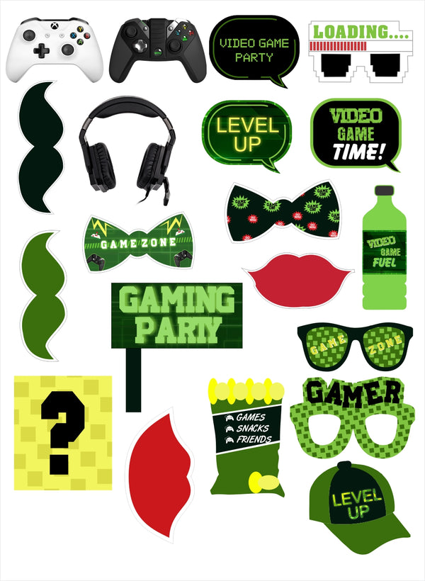 Rockstar Digital Photo Booth Party Props Instant Download 