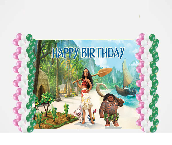 Buy Moana Theme Party Decoration, Party Supplies