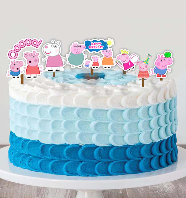 2D Peppa pig family theme... - Artesano - Cake Art by Suchita | Facebook