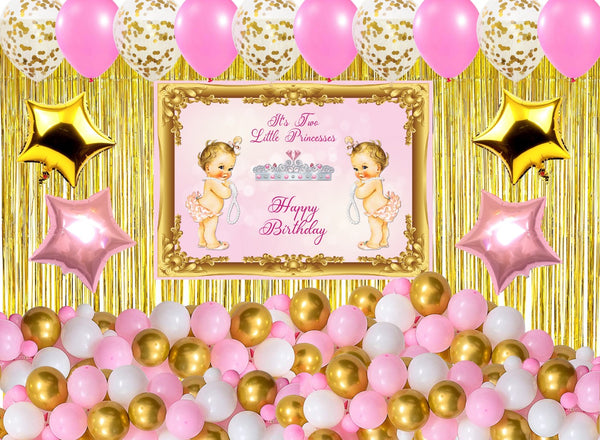 Gold Glitter 1st Birthday Décor Kit