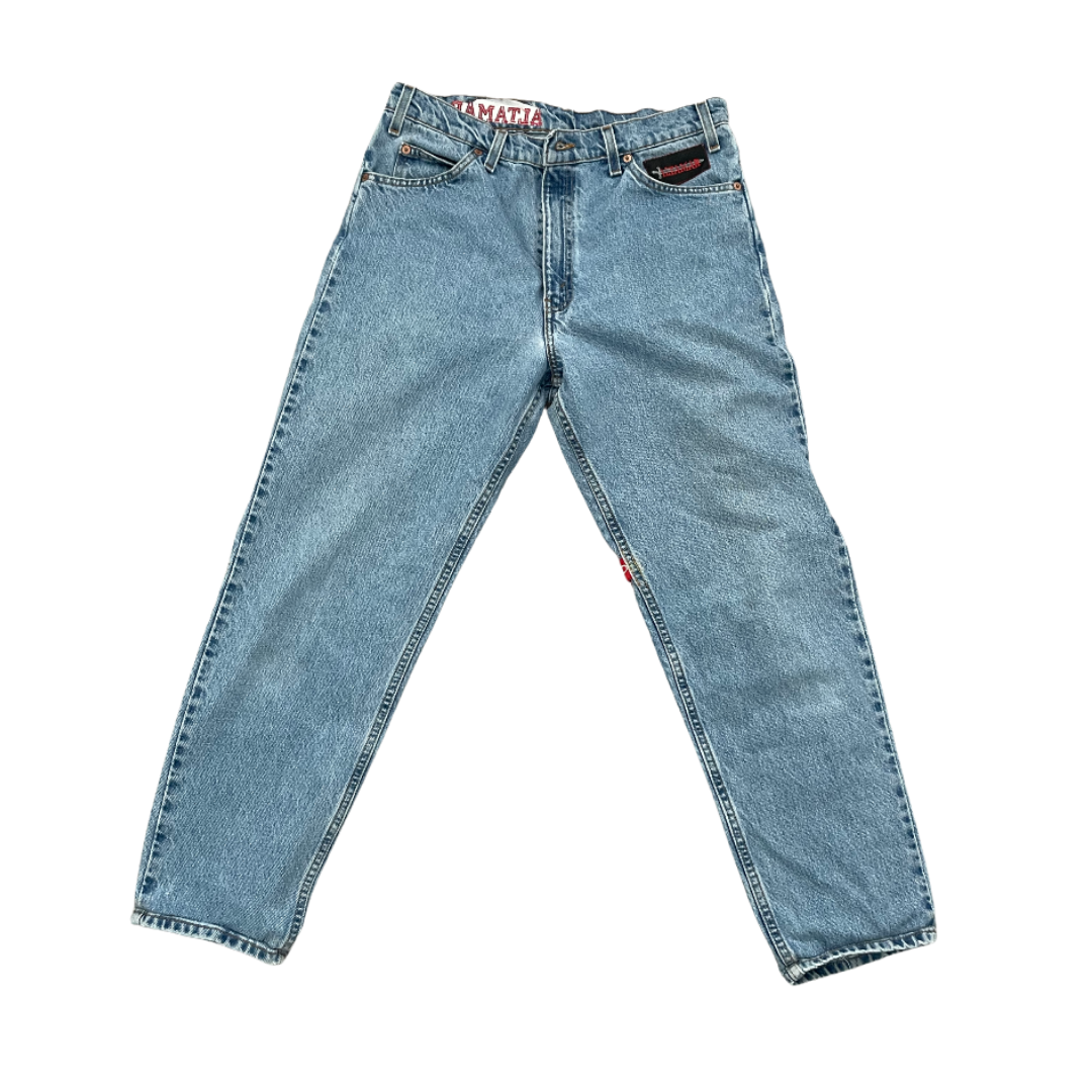 90's Levi's Orange Tab 550 Cropped Fit Light Wash WWJD jeans – ALTAMAR