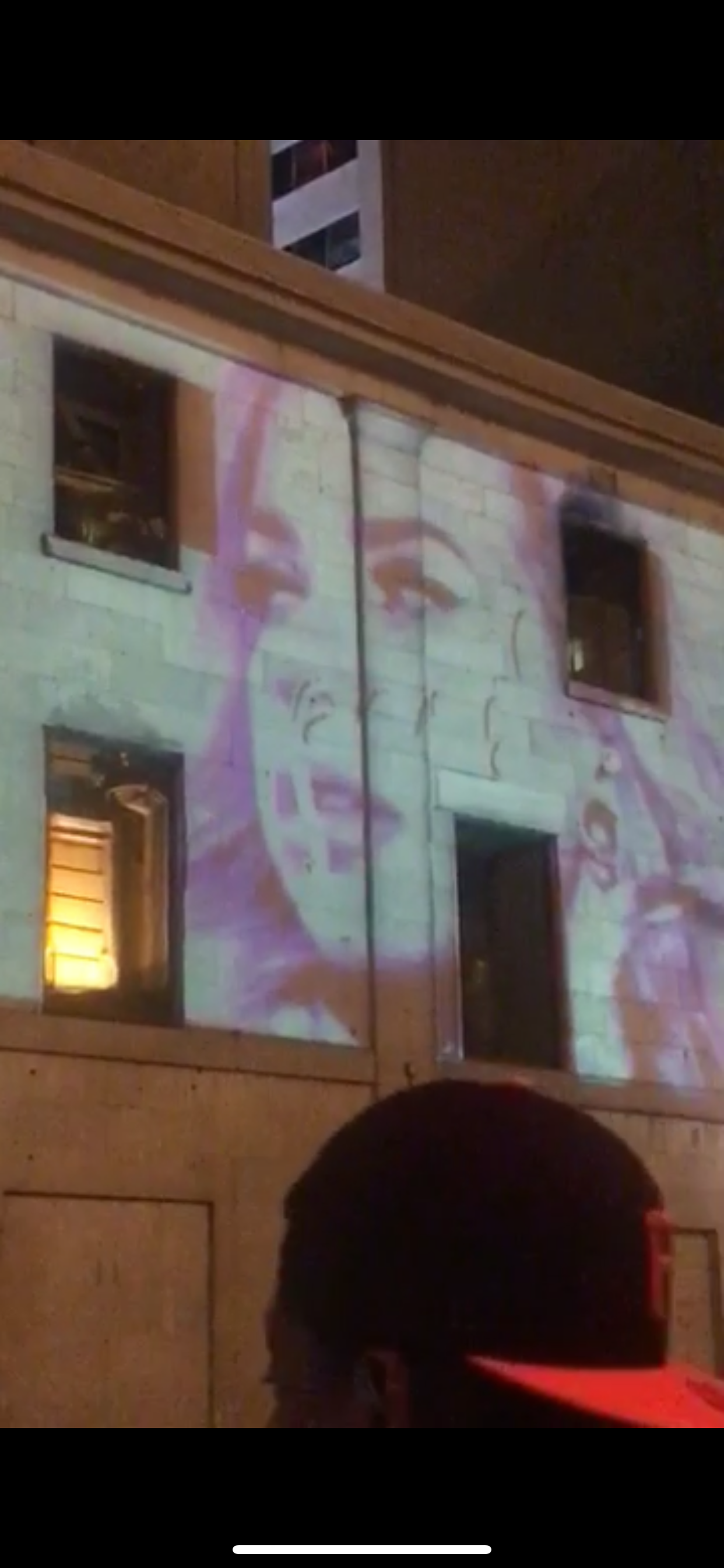 projection mural Vieux Montreal mars 2017
