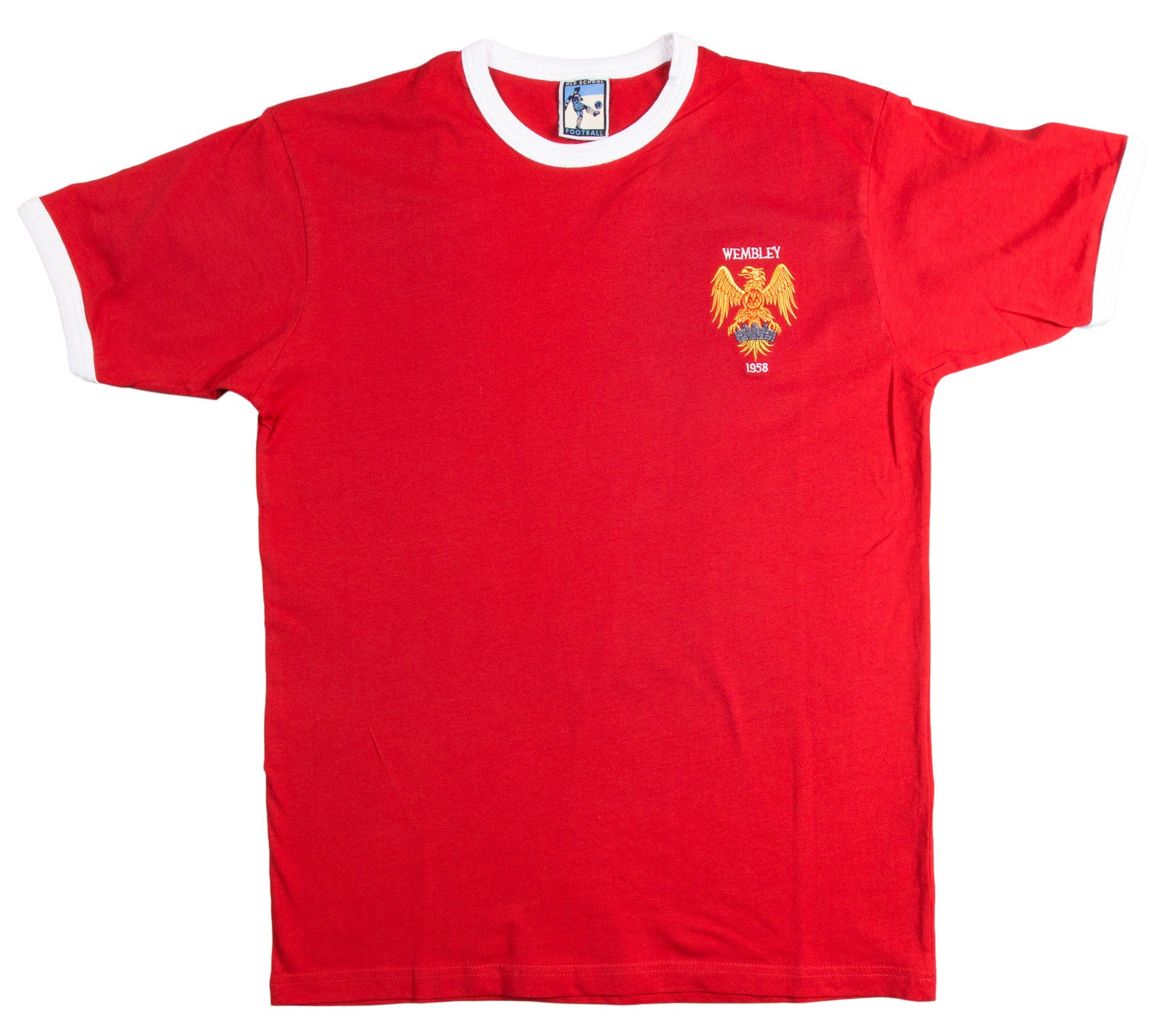 Manchester United Retro Football T Shirt 1958 FA Cup Final – Old School