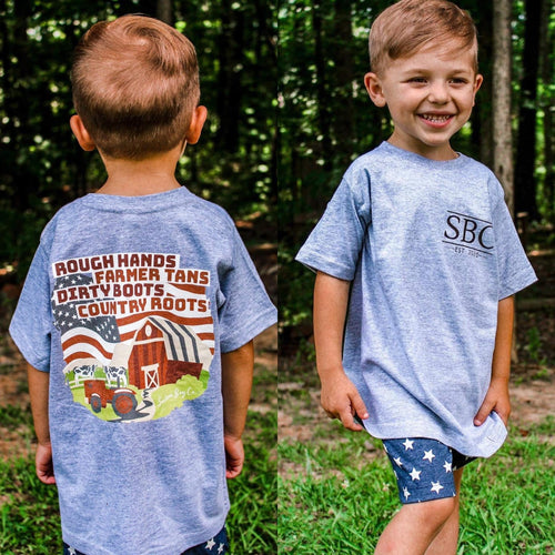 Country Boy Short Sleeve Kids Tee (D) – Southern Boy Co.