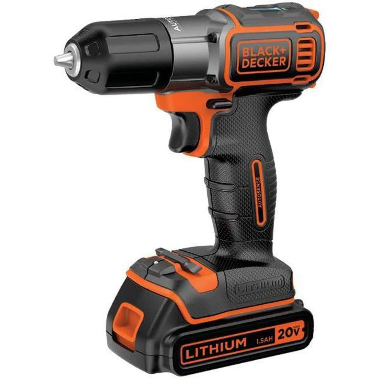 BLACK+DECKER 20v LITHIUM ION DRILL/DRIVER W/ AUTO SENSE
