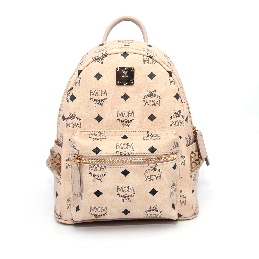 mini beige backpack