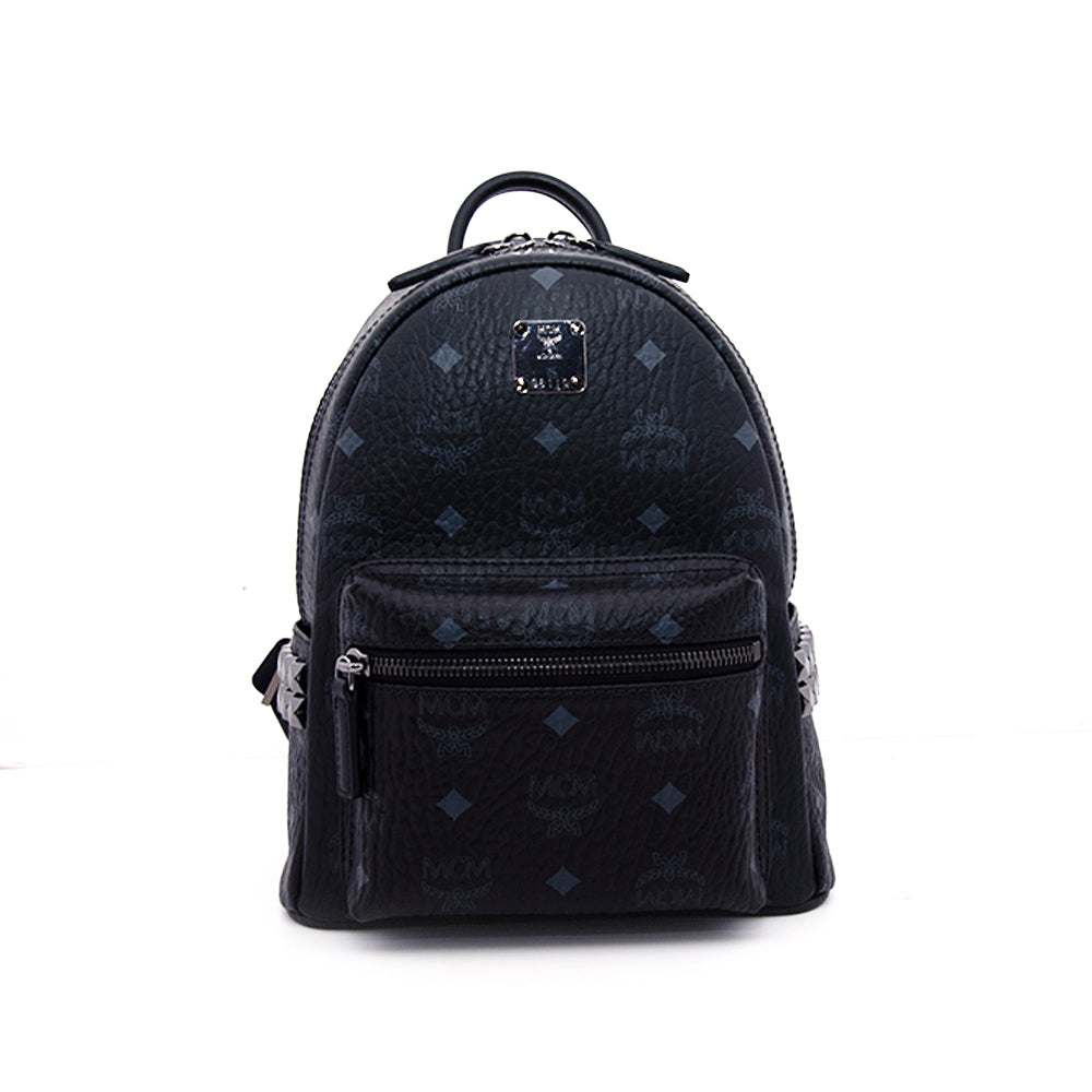 mcm mini backpack black