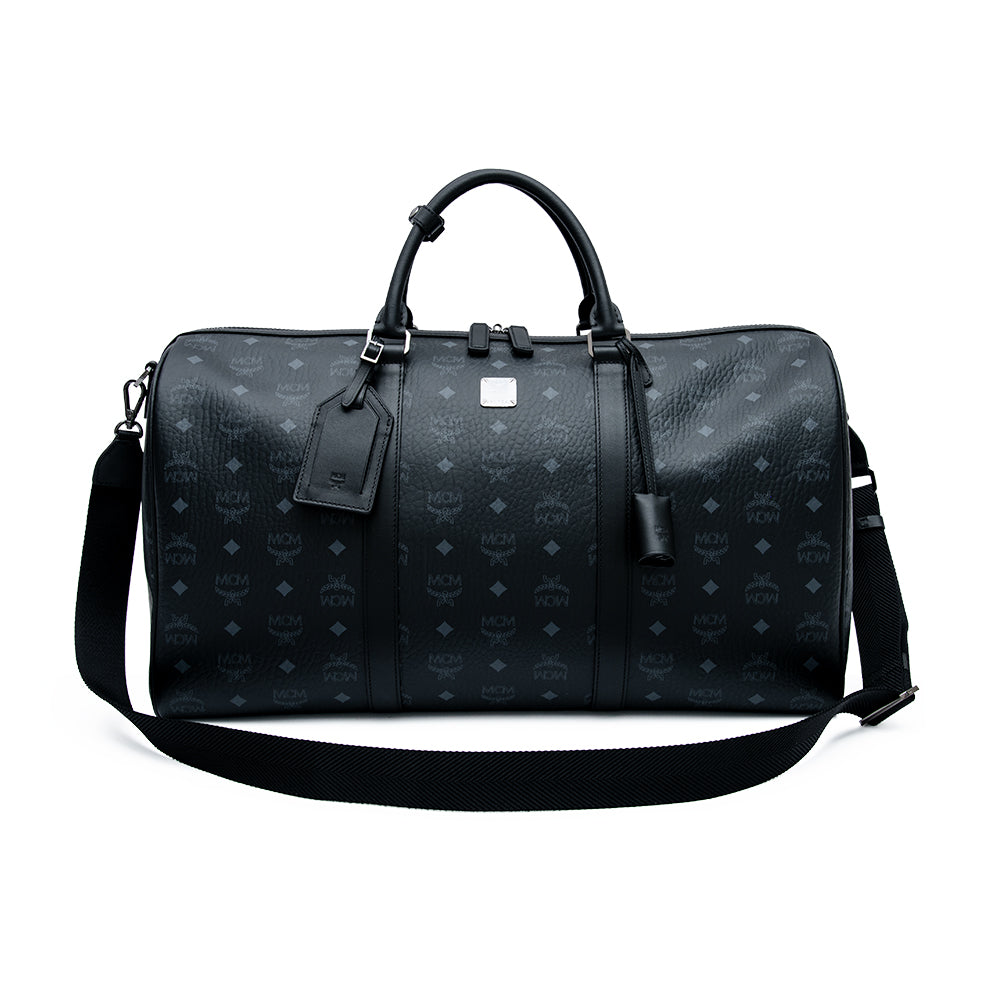 mcm black weekender