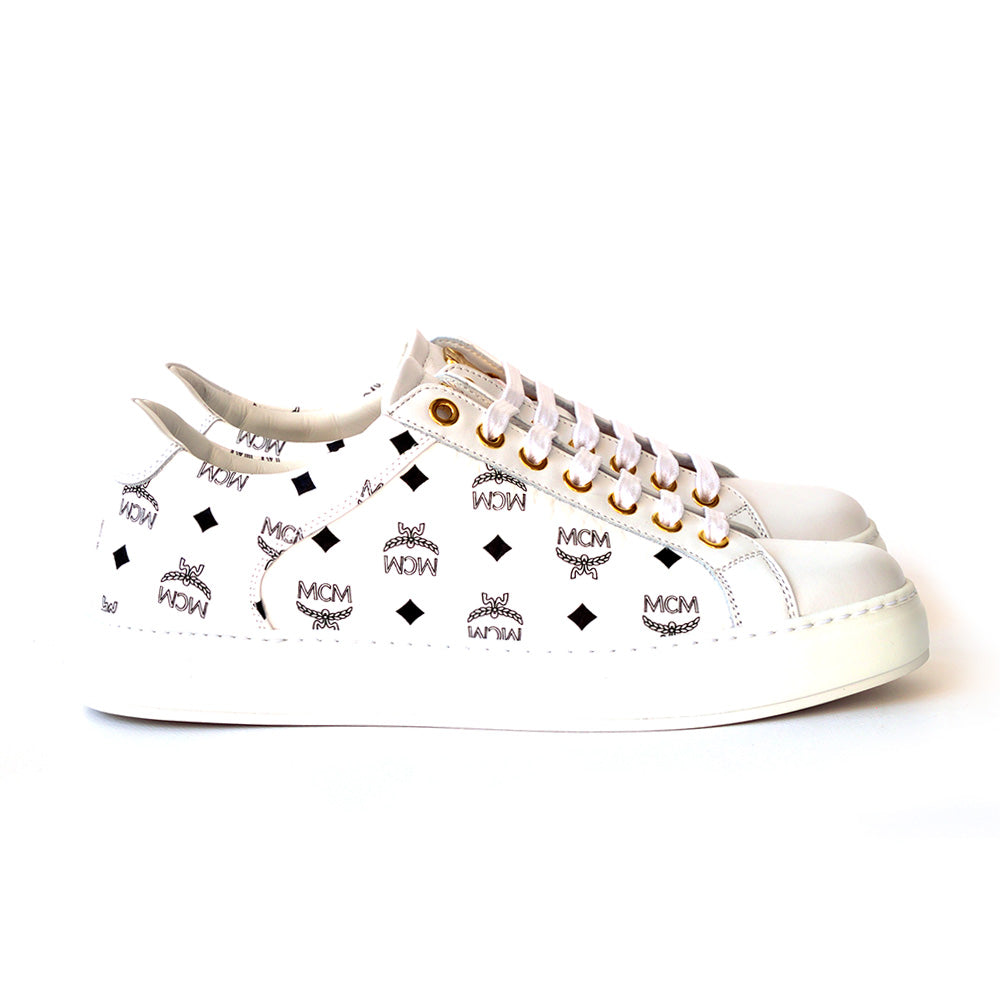 mcm shoes white