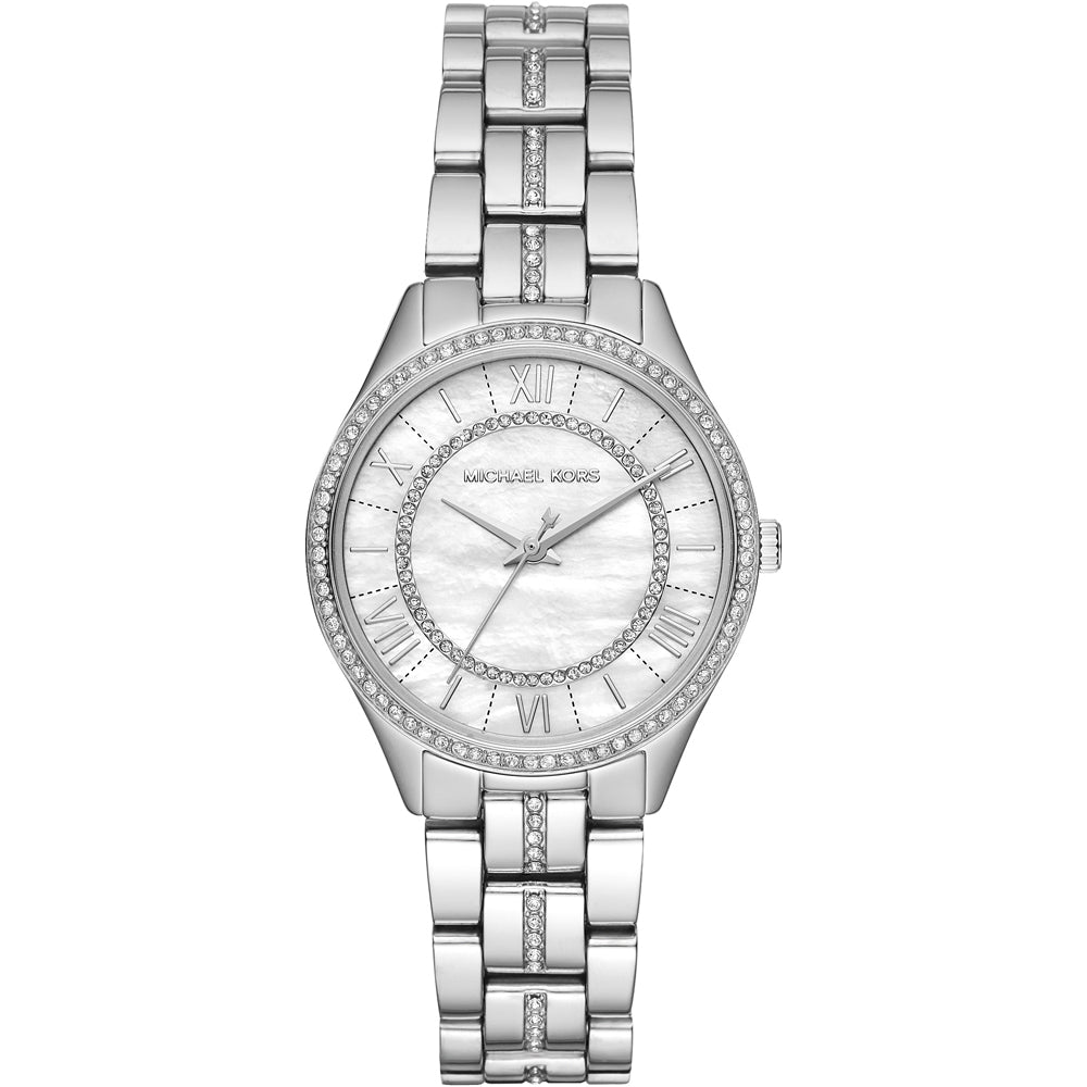 Michael Kors Women's Lauryn Silver Colored Watch – 