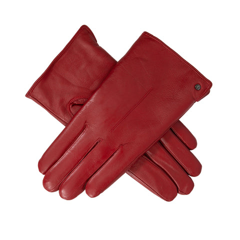 Fashion Genuine Leather White Gloves For Women Man Solid Wrist Buttons  Female Lambskin Driving Glove 2021