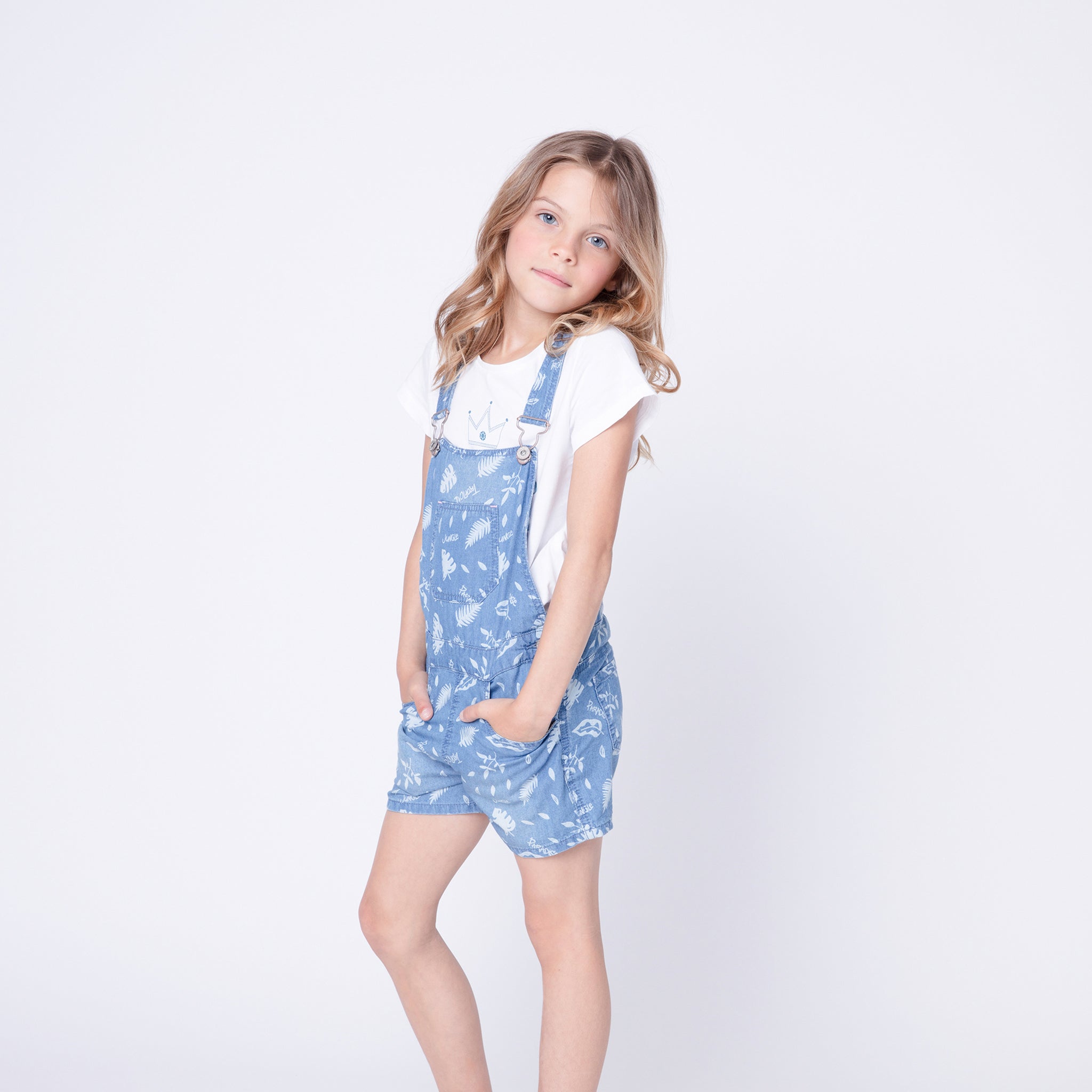 girls jean overall shorts