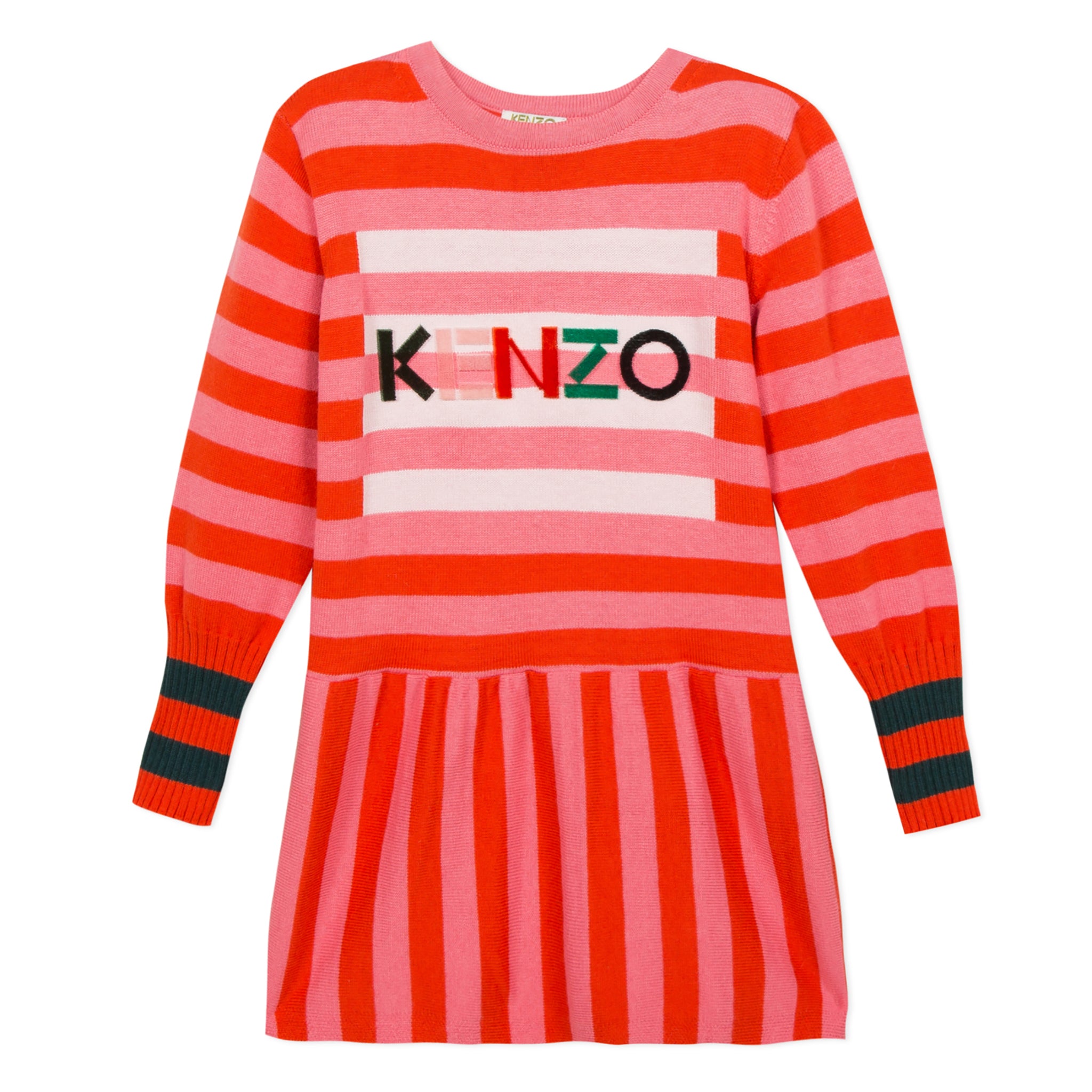 Kid Girl Striped Sweater Dress Kp 342 Kenzo Kids Kidiliz Usa