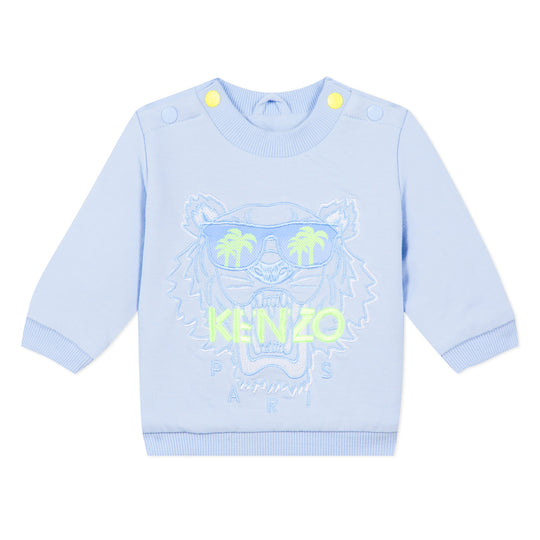 Kid Girl Blue tiger bomber jacket KQ41028-45, Kenzo Kids – A.T.L.R. Paris