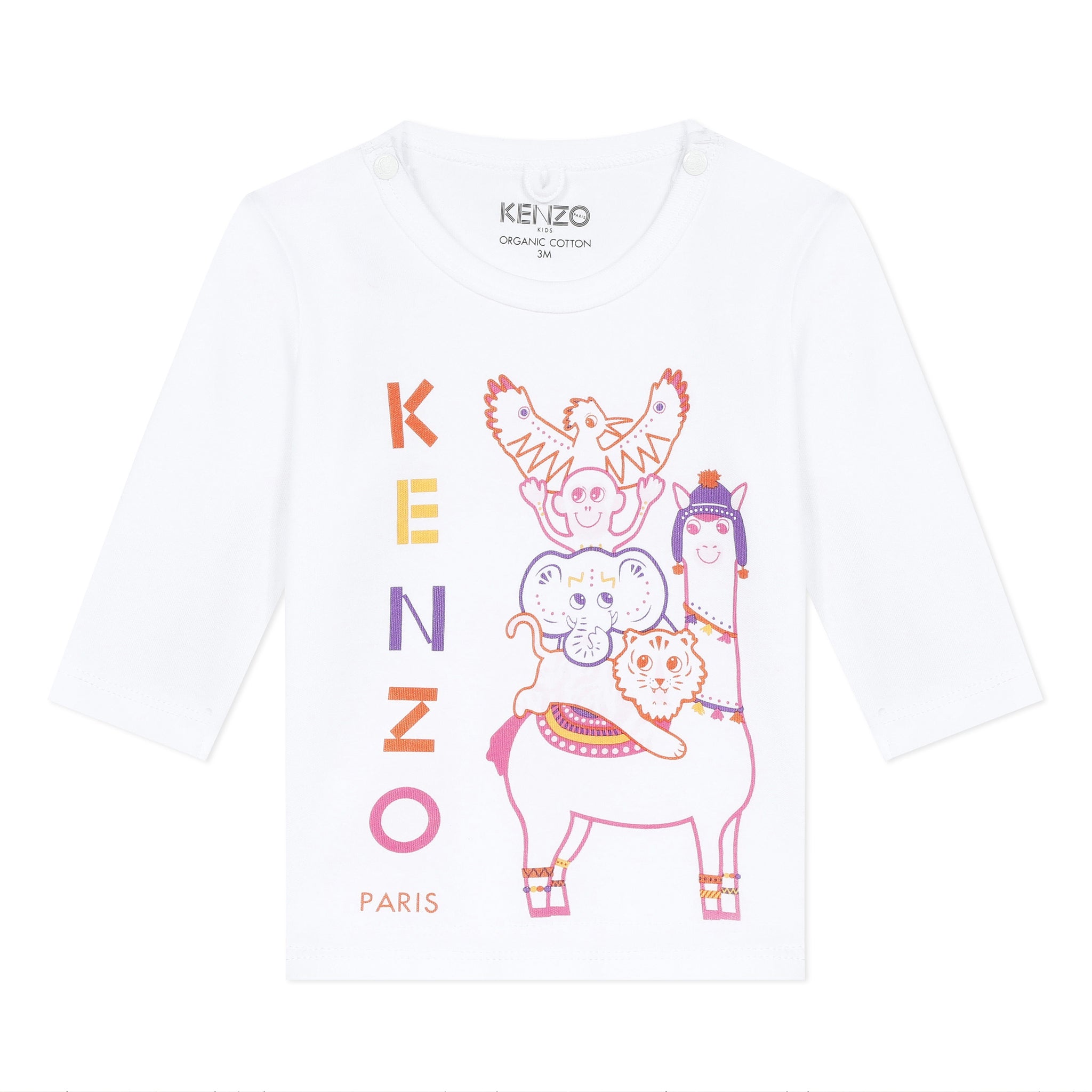 pink and white kenzo shirt
