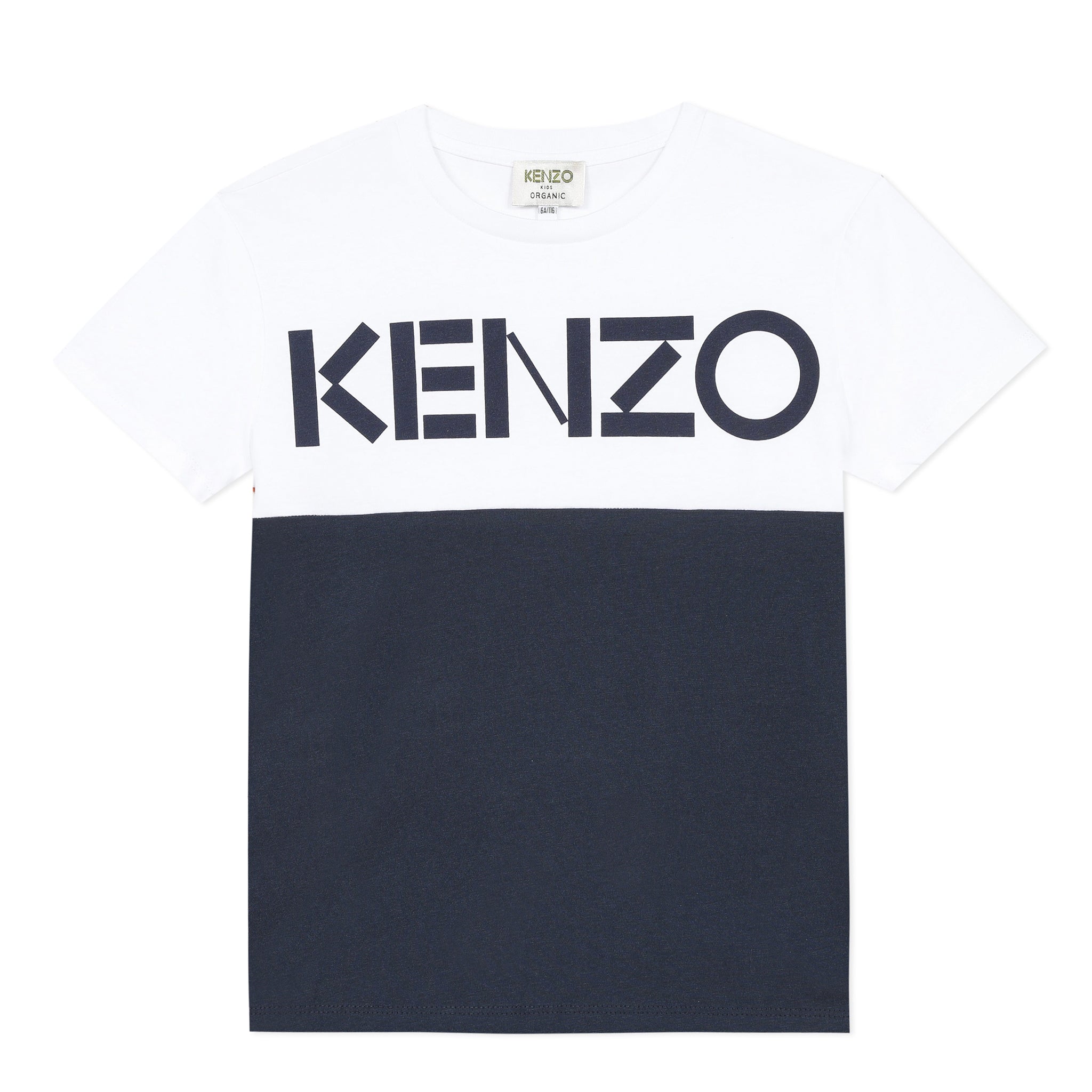 white and blue kenzo shirt