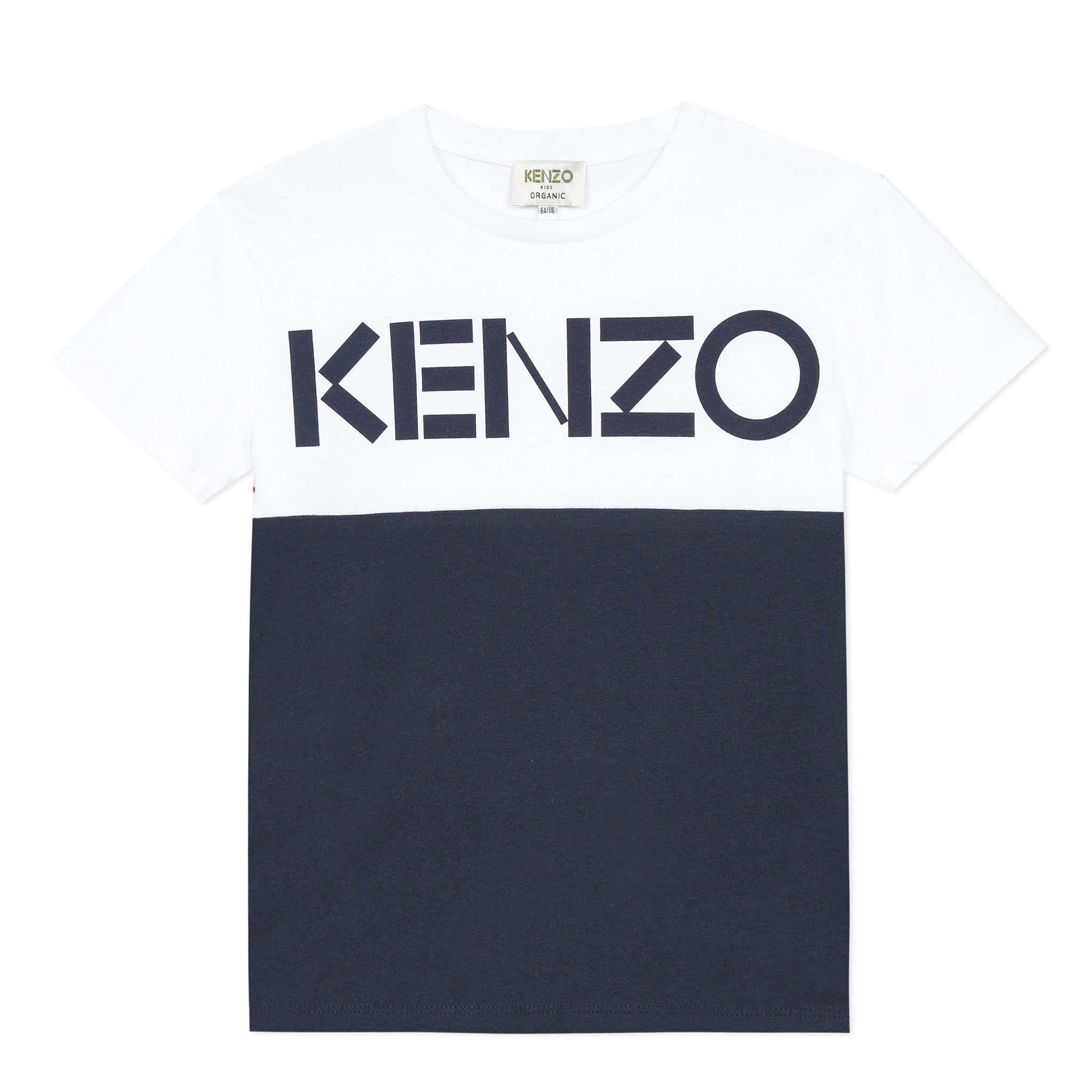 white and orange kenzo shirt