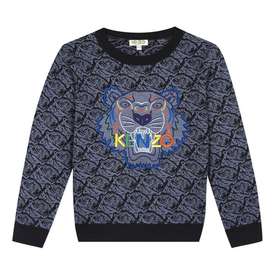 Kid Girl Blue tiger bomber jacket KQ41028-45, Kenzo Kids – A.T.L.R. Paris