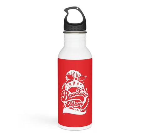 Baseball Mom Stainless Steel Water Bottle