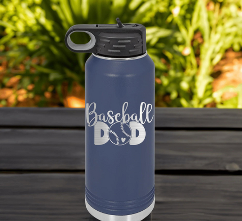 Personalized Baseball Water Bottle - Groovy Guy Gifts