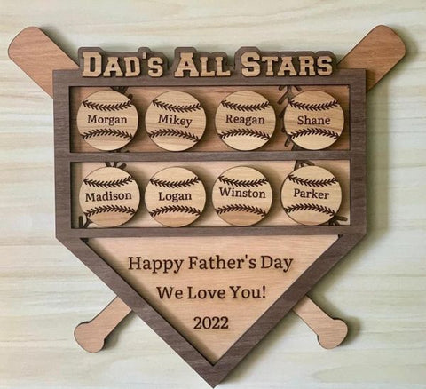 Personalized Dads Plaque