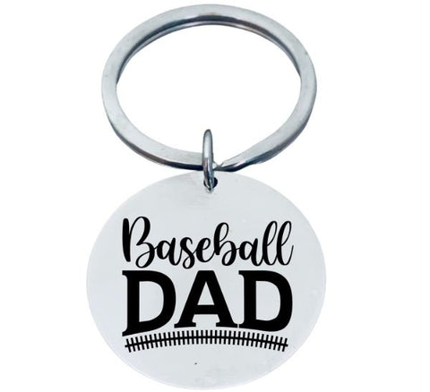 Baseball Dad Keychain