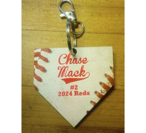 Home Plate Keychain