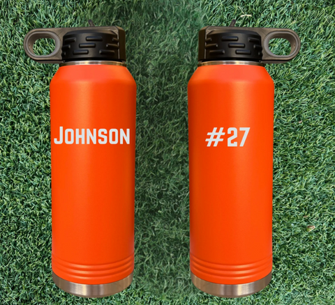 Custom Name And Number Water Bottle