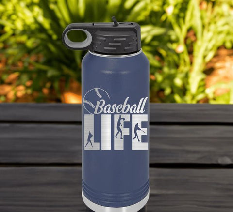Baseball Life Water Bottle