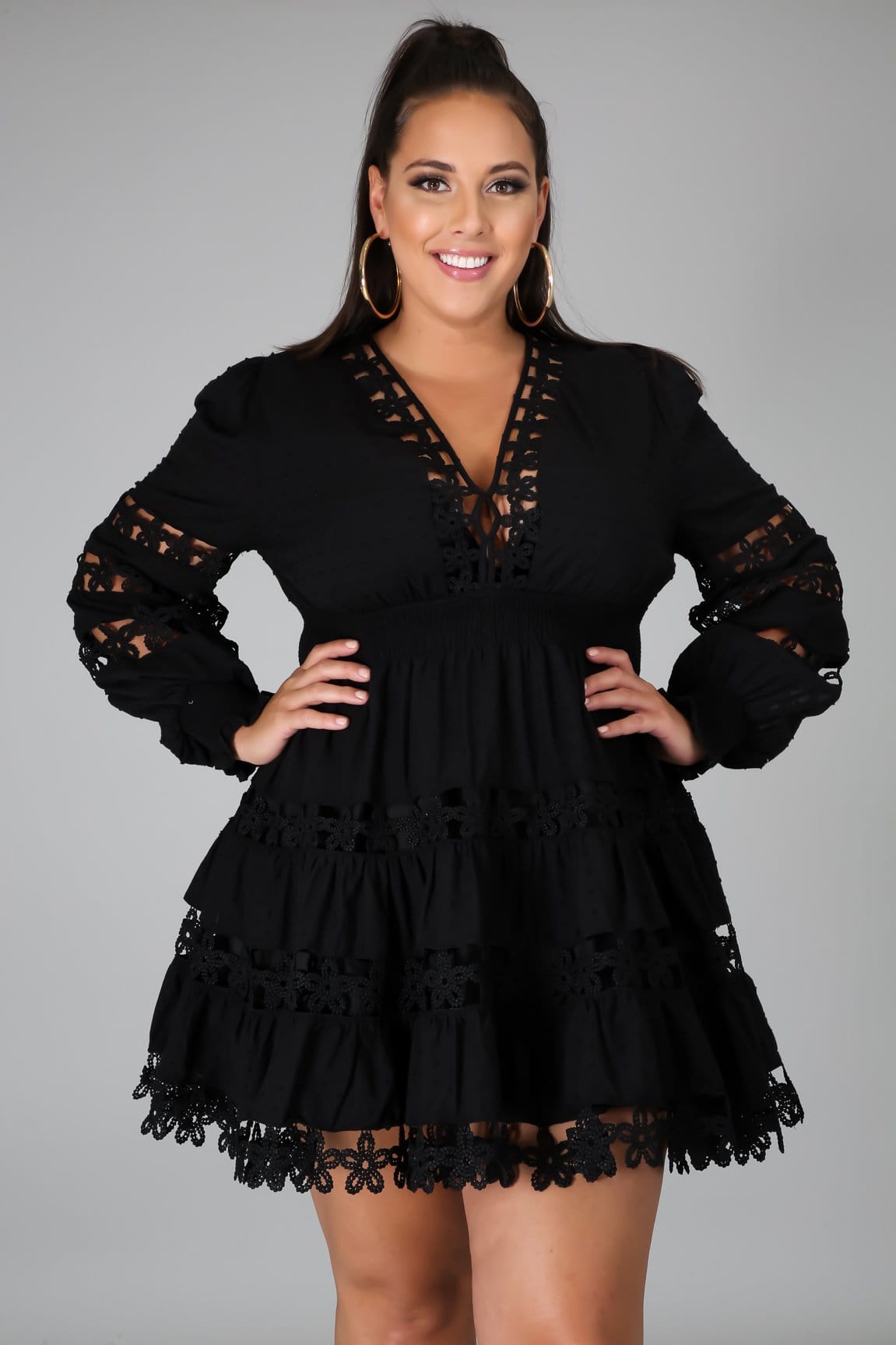 She Gets Her Way Mini Dress (Curvy) - Kois Kloset