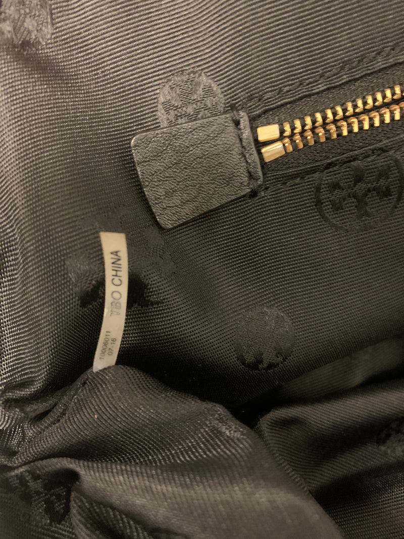 Bolsa Tory Burch Leather Tobison Dome Satchel Bag Preta Original – Gringa
