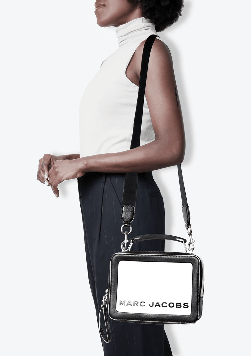 marc jacobs the box leather crossbody bolsa