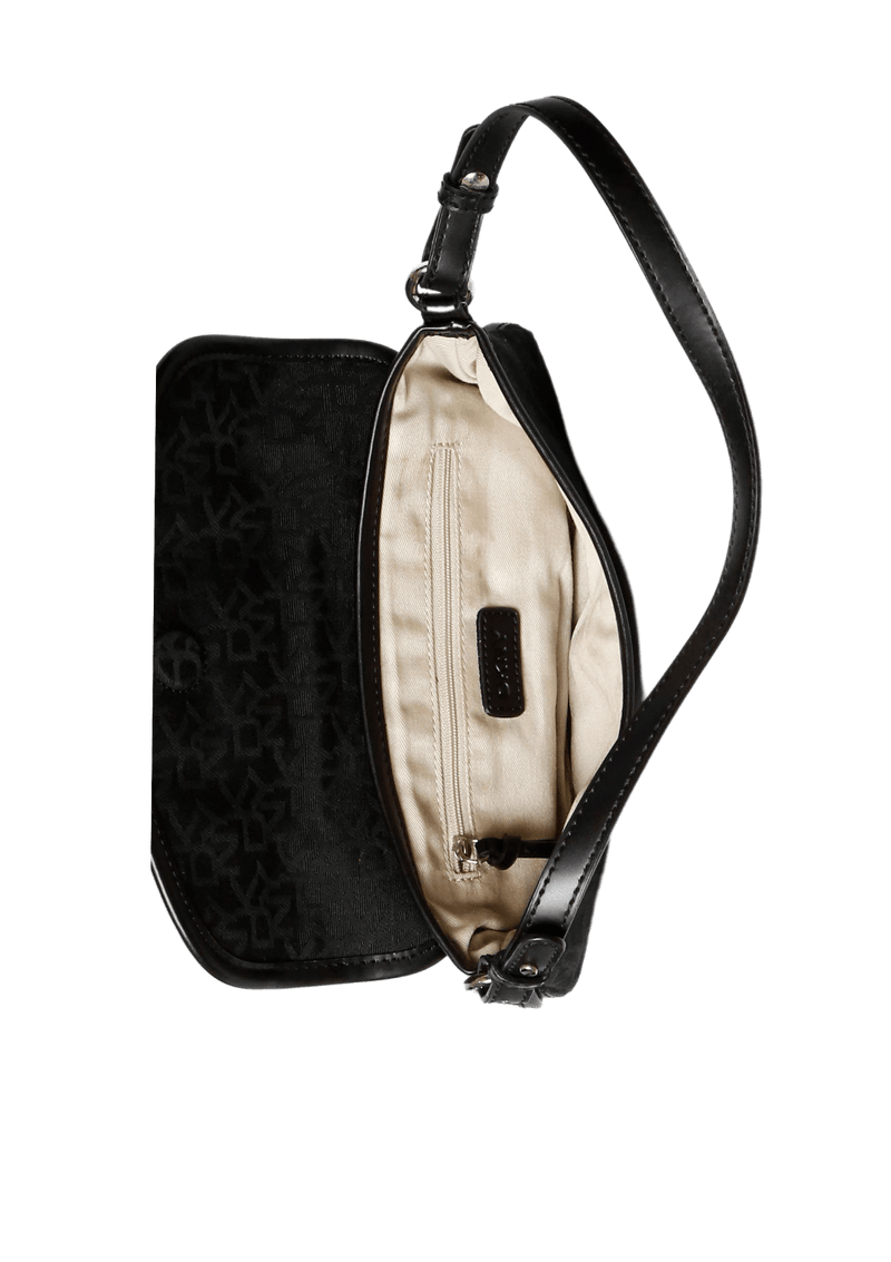 dkny leather shoulder bolsa